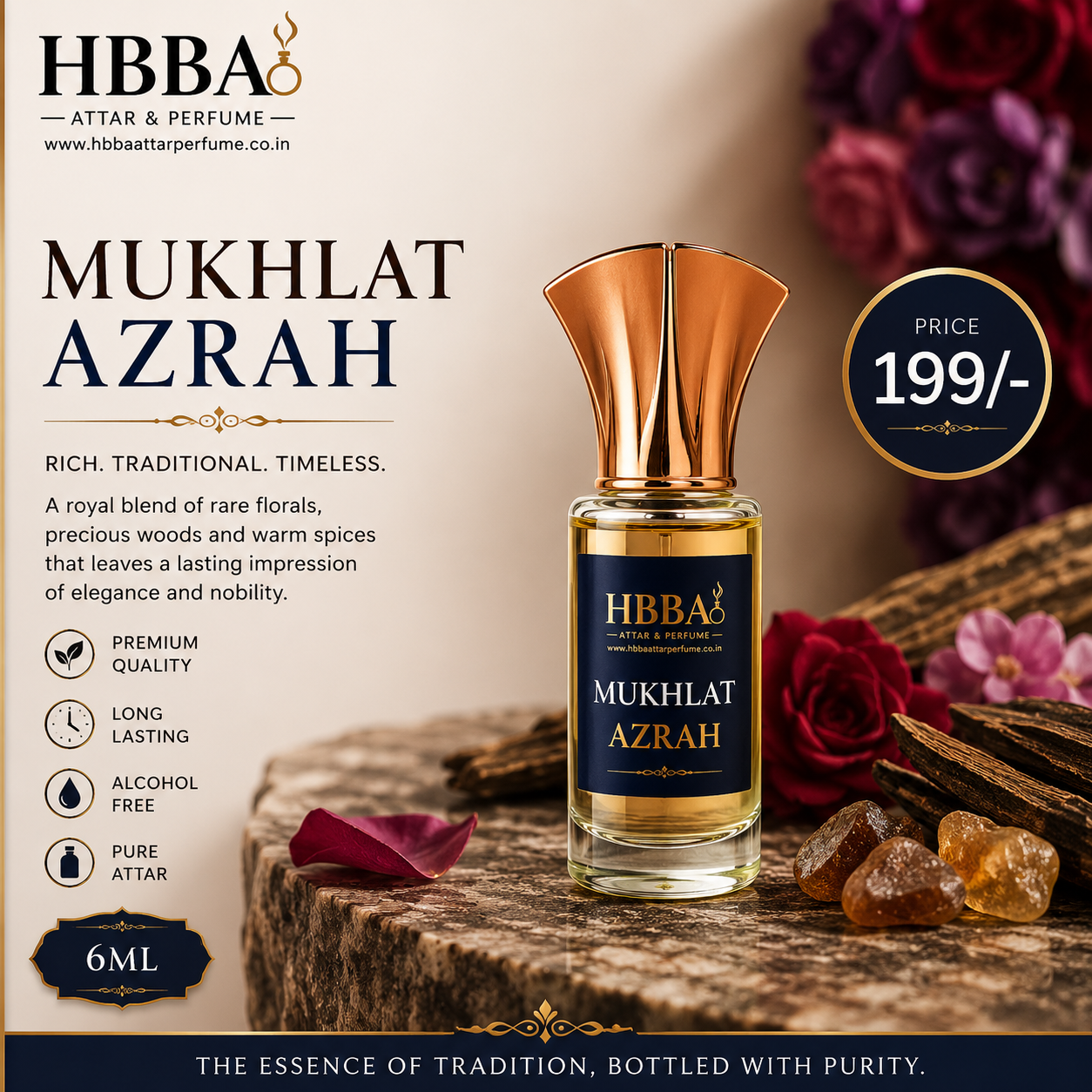 Mukhallat Azrah – Exotic Oriental Attar